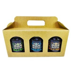 box-regalo-miele-millefiori-tiglio-acacia-500g-borvei-apicoltura