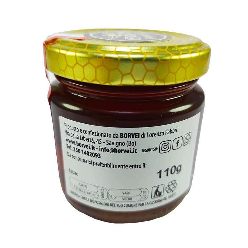 miele-di-castagno-vaso-di-vetro-110g-prodotto-confezionato-da-borvei prodotto-e-confezionato-da-borvei-apicoltura