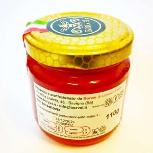 PEPERONCINO 110g SFONDO BIANCO LATO A Miele al Peperoncino Calabrese 110g