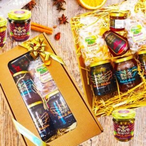 Cofanetto Regalo Legno: Degustazione Miele e Zafferano Gourmet