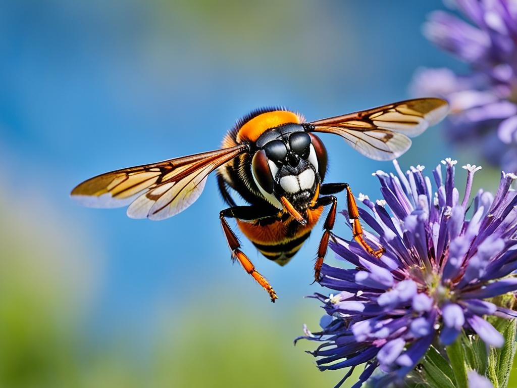 Calabrone asiatico in volo