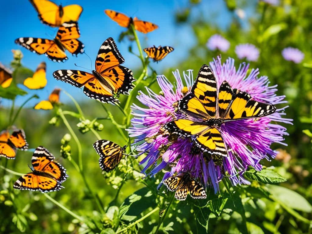 Farfalle e impollinazione