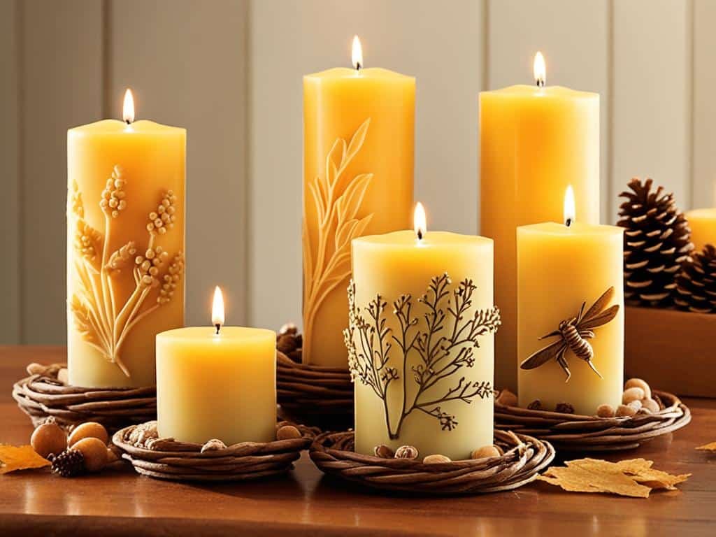decorare con candele di cera d'api