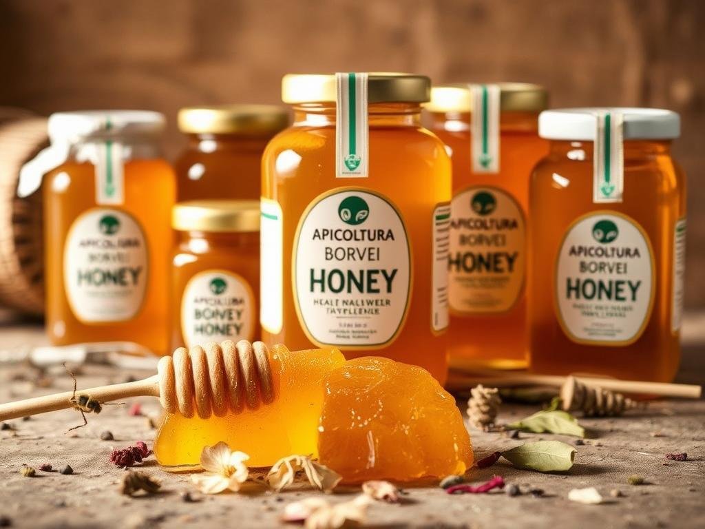 Selezione di miele naturale di qualità