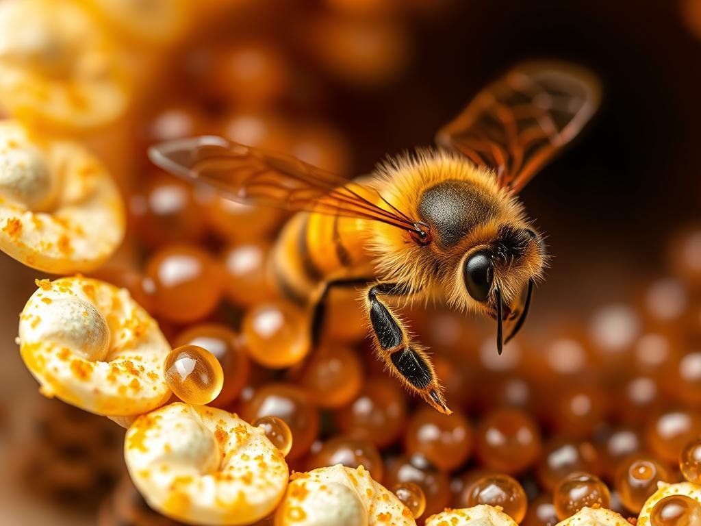 Immagina una sostanza nutriente prodotta dalle api per nutrire la loro regina, ricca di proprietà benefiche per la salute umana.