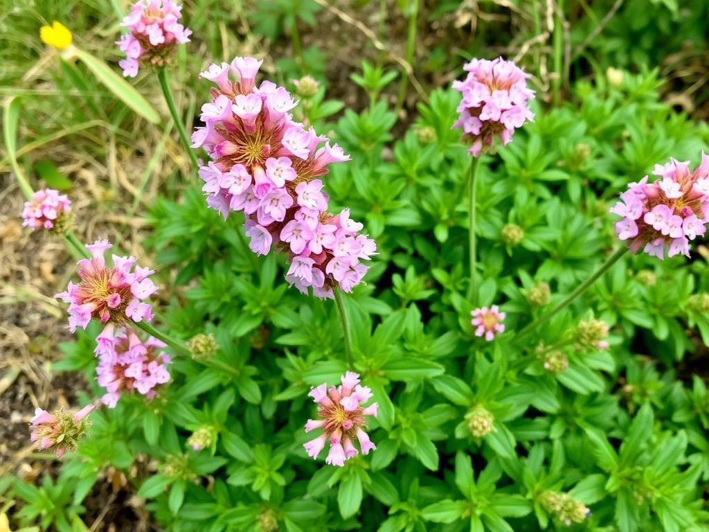 Immagine di un cespuglio di timo in fiore