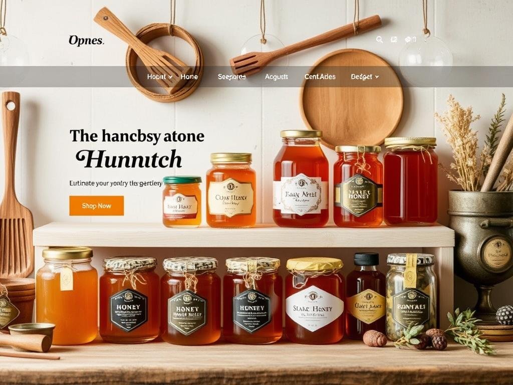 Immagine di un negozio online specializzato in miele artigianale