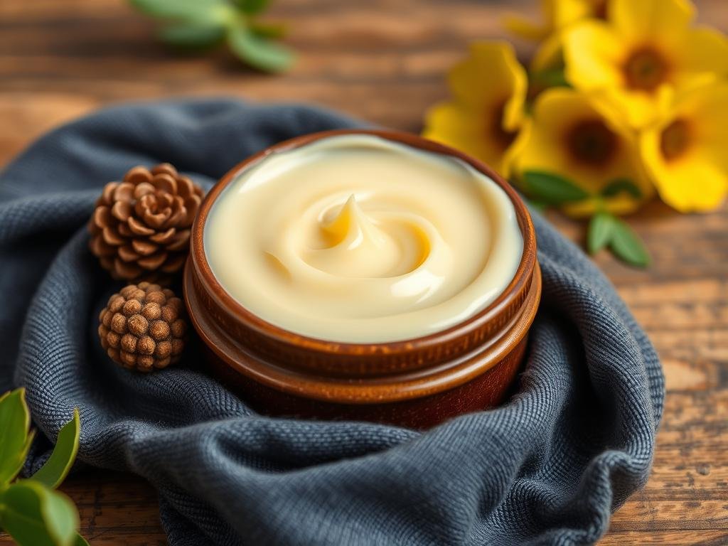 Immagine di una crema per le mani fatta in casa con cera d'api