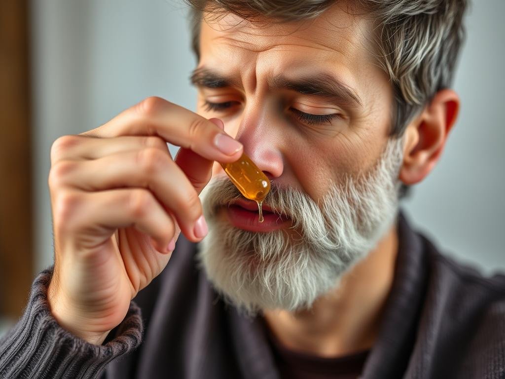 Immagine di una persona che assume pappa reale per migliorare la concentrazione