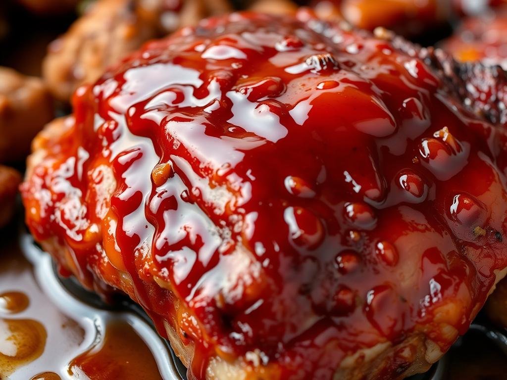 Visualizza una succulenta carne glassata al miele, cotta alla perfezione.
