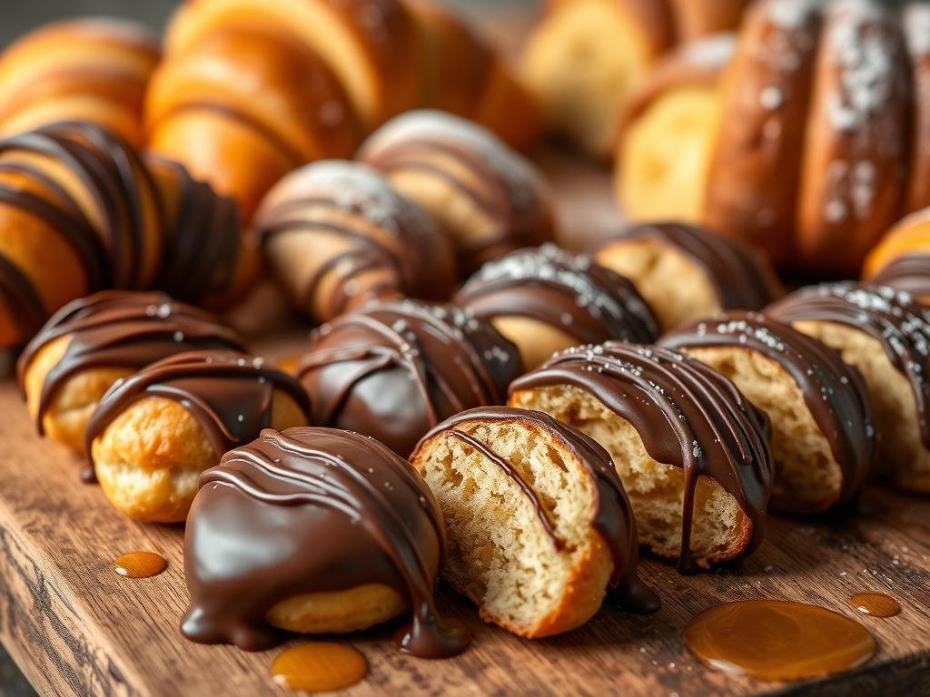 dolci italiani con miele e cioccolato