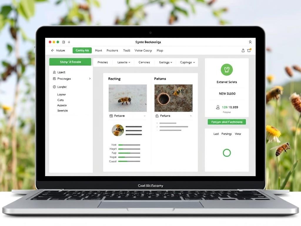 Genera immagine di un'applicazione software per l'apicoltura