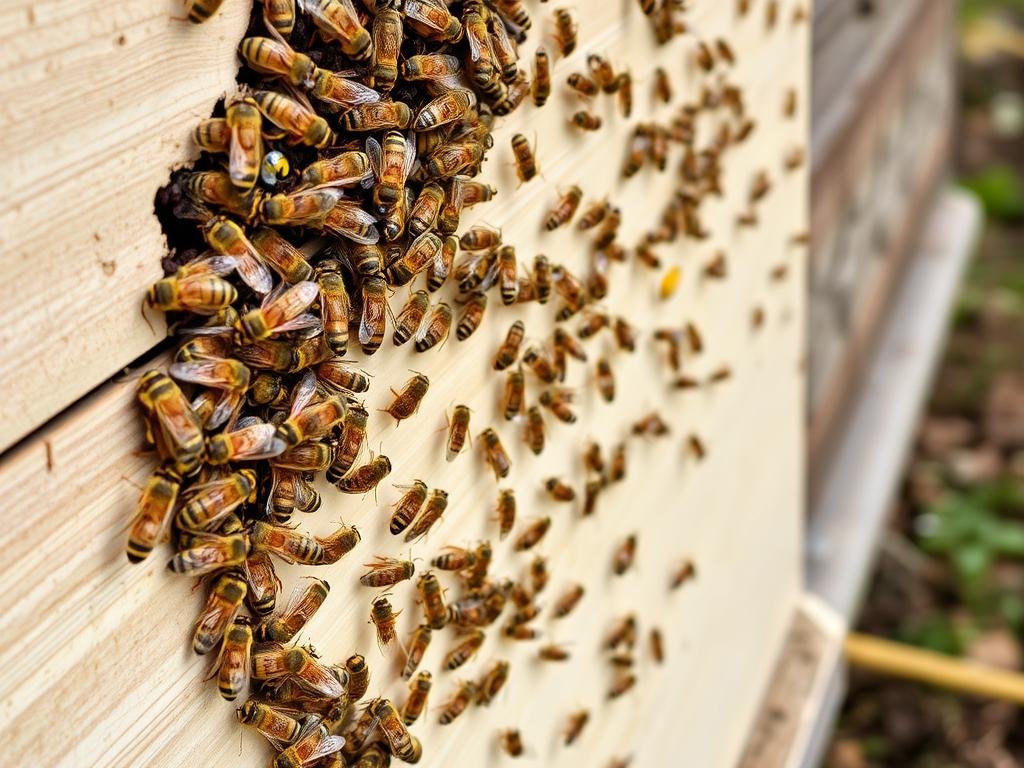 Immagine dell'Arnia Dadant Blatt con api al lavoro