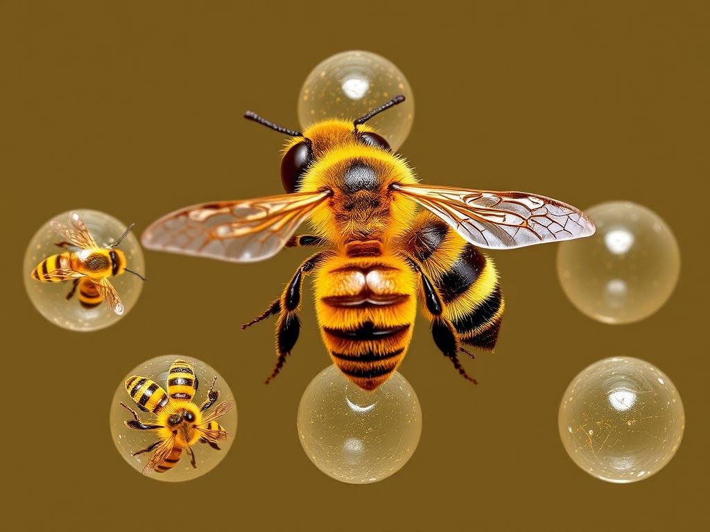 Immagine di nuclei di api su 5 telaini Immagine di nuclei di api su 5 telaini