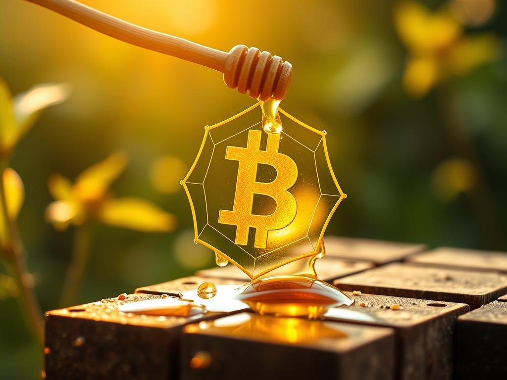 Immagine di una blockchain applicata al settore del miele