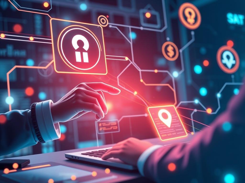 Genera un'immagine che rappresenti gli smart contracts in azione Genera un'immagine che rappresenti gli smart contracts in azione