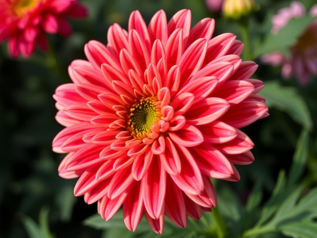 Immagine di un crisantemo in fiore